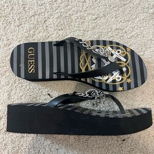 Guess Platform Flip Flops